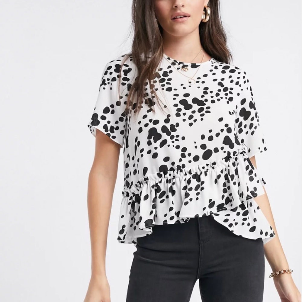 ASOS Black and white top Size 10